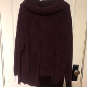 Maroon. Cowl neck. Cozy sweater. ON. SZ XL.